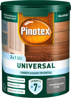 Пропитка для дерева Pinotex Universal 2в1 (900мл, скандинавский серый) - 