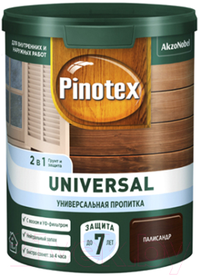 Пропитка для дерева Pinotex Universal 2в1 (900мл, палисандр)