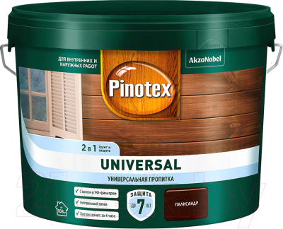 Пропитка для дерева Pinotex Universal 2в1 (2.5л, палисандр)