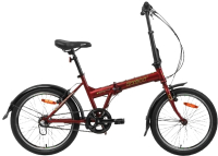 Велосипед AIST Compact 2.0 2022 (вишневый) - 
