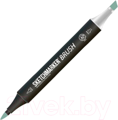 Маркер перманентный Sketchmarker Brush Двусторонний BG42 / SMB-BG42 (зеленый сланец)