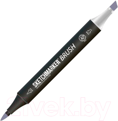 Маркер перманентный Sketchmarker Brush Двусторонний BG71 / SMB-BG71 (сине-серый)