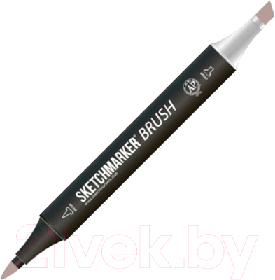 Маркер перманентный Sketchmarker Brush Двусторонний BG92 / SMB-BG92 (серый насыщенный)
