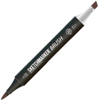 Маркер перманентный Sketchmarker Brush Двусторонний BR50 / SMB-BR50 (темно-коричневый) - 