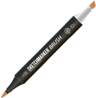 Маркер перманентный Sketchmarker Brush Двусторонний BR61 / SMB-BR61 (орех пекан) - 