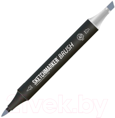 Маркер перманентный Sketchmarker Brush Двусторонний CG5 / SMB-CG5 (прохладный серый 5)