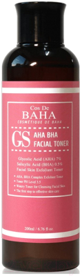Тонер для лица Cos de Baha AHA/BHA GS Facial Toner (200мл)