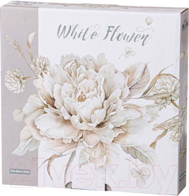 Набор тарелок Lefard White flower / 415-2239 (2шт, серый)