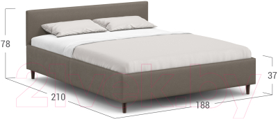 Двуспальная кровать Moon Family 1250 / К003445