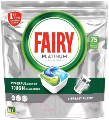 Капсулы для посудомоечных машин Fairy Platinum Original  (75шт)