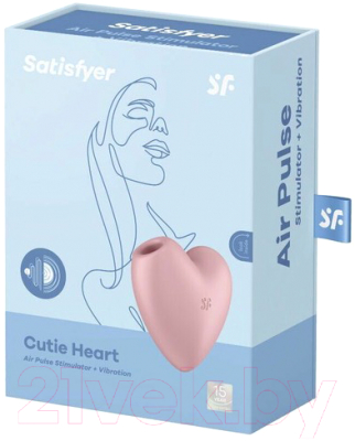 Стимулятор Satisfyer Cutie Heart / 4037264 (светло-красный)