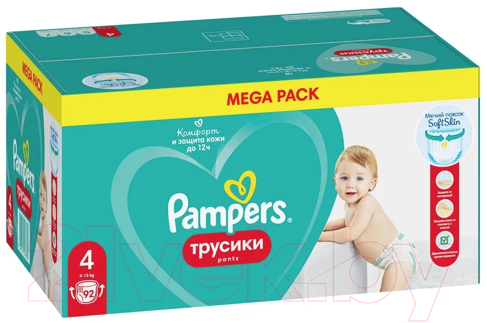 Подгузники-трусики детские Pampers Pants 4 Maxi