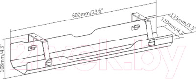 Лоток для проводов Ergosmart Cable Tray (черный)