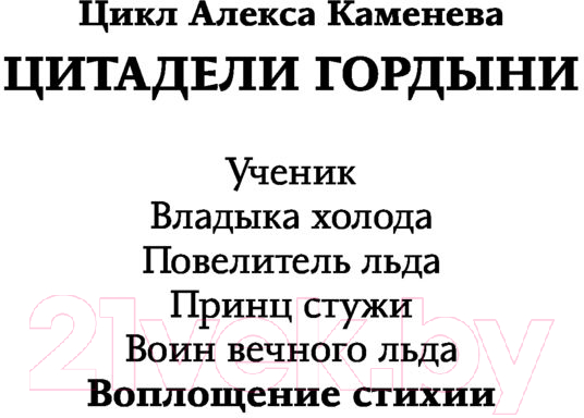 Художественная книга АСТ Воплощение Стихии (Каменев А.) — фото 2