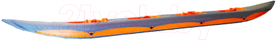 Байдарка Merman 640 четырехместная с фартуком (серо-оранжевый)