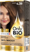 Крем-краска для волос Fito Косметик Only Bio Color Стойкая тон 4.36 (115мл, мокко) - 