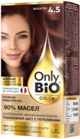 Крем-краска для волос Fito Косметик Only Bio Color Стойкая тон 4.5 (115мл, махагон) - 