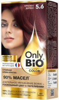 Крем-краска для волос Fito Косметик Only Bio Color Стойкая тон 5.6  (115мл, красное дерево) - 