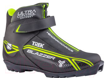 Ботинки для беговых лыж TREK Blazzer Control 1 NNN (черный/лайм, р-р 41)