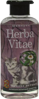 Шампунь от блох Herba Vitae Для кошек антипаразитарный (250мл)