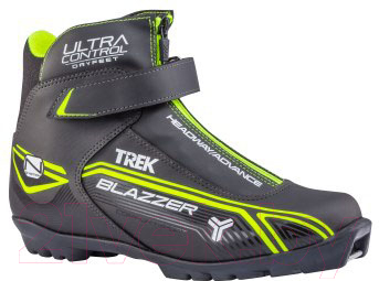 Ботинки для беговых лыж TREK Blazzer Control 1 NNN (черный/лайм, р-р 44)