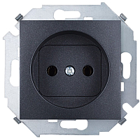 Розетка Simon 1591431-038 (графит) -