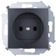 Розетка Simon 1591431-038 (графит) - 