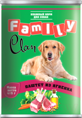

Корм для собак Clan, Family паштет из ягненка №47
