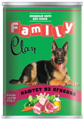 

Корм для собак Clan, Family паштет из ягненка №42