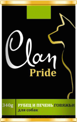 

Корм для собак Clan, Clan Pride Рубец и печень говяжья №96