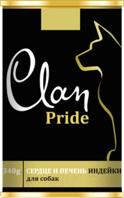

Корм для собак Clan, Pride Сердце и печень индейки