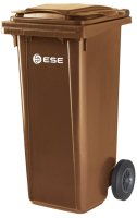 Контейнер для мусора Ese 120л (коричневый) - 