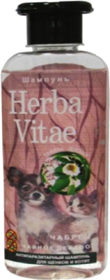 Шампунь от блох Herba Vitae Для щенков и котят с антипаразитарными травами (250мл)