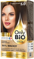 Крем-краска для волос Fito Косметик Only Bio Color Стойкая тон 5.0 (115мл, темно-русый) - 