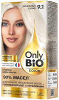 Крем-краска для волос Fito Косметик Only Bio Color Стойкая тон 9.1 (115мл, пепельный блонд) - 