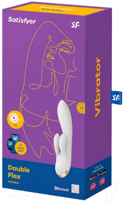 Изображение товара Вибратор Satisfyer Double Flex Connect App / 4002620 (белый)