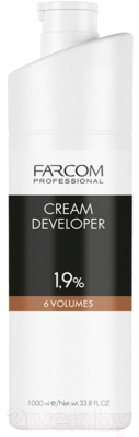 Крем для окисления краски Farcom Professional Cream Developer 1.9% 6 Vol (1л)