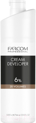 Крем для окисления краски Farcom Professional Cream Developer 6% 20 Vol (1л)