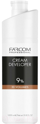 Крем для окисления краски Farcom Professional Cream Developer 9% 30 Vol (1л)