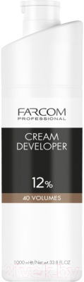 Крем для окисления краски Farcom Professional Cream Developer 12% 40 Vol (1л)