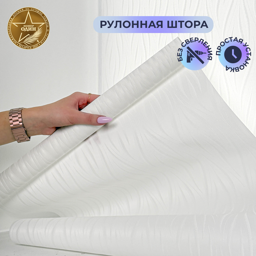 Рулонная штора АС МАРТ Делис 61x160 (белый) — фото 5