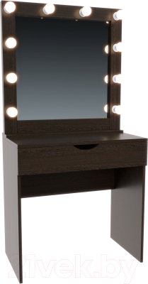 Туалетный столик с зеркалом Мир Мебели SV-12W с подсветкой