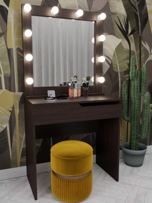 Туалетный столик с зеркалом Мир Мебели SV-13W с подсветкой