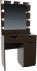 Туалетный столик с зеркалом Мир Мебели SV-22W с подсветкой - 