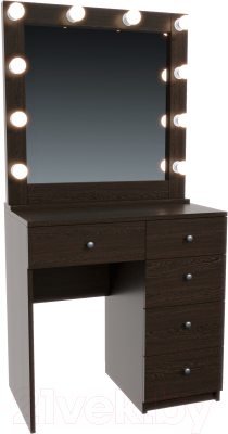 Туалетный столик с зеркалом Мир Мебели SV-24W с подсветкой