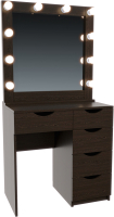 Туалетный столик с зеркалом Мир Мебели SV-25W с подсветкой - 