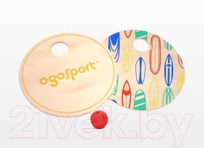 Бадминтон детский OgoSport Surf Paddle Ball Hangtag / PBW02