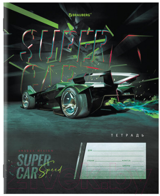 Изображение товара Тетрадь Brauberg Super car / 106465 (12л, клетка)