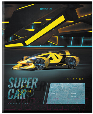 Изображение товара Тетрадь Brauberg Super car / 106465 (12л, клетка)