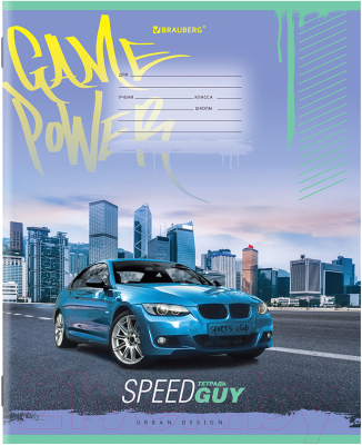 Изображение товара Тетрадь Brauberg Мото / 106466 (12л, клетка)